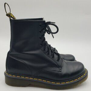 Dr. Martens 1460 Originals Boots 7 Womens Chunky Platform Lace Up Docs Black